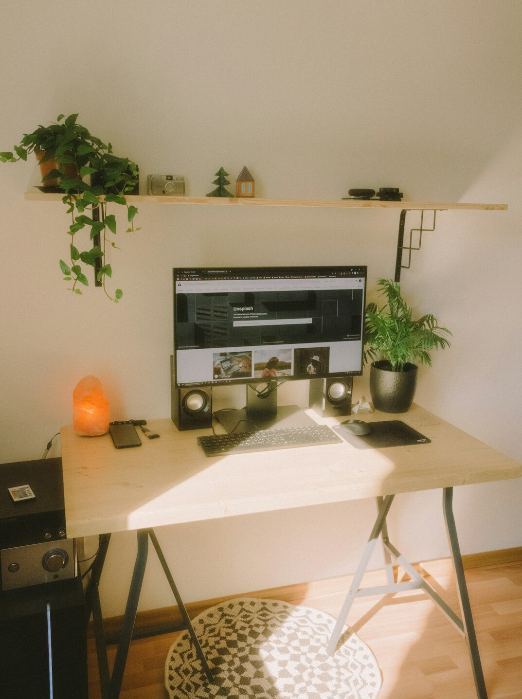 Writer's desk with laptop, notebook and coffee