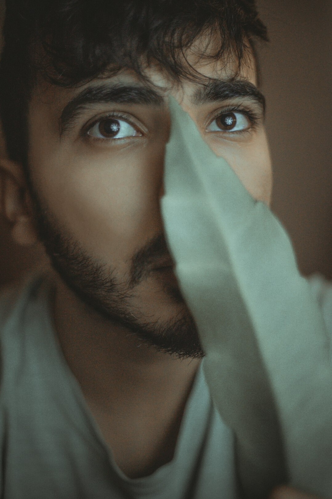 Portrait of a bearded Latino man researcher